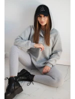 Sada mikiny, topu a legín 3 v 1 šedý