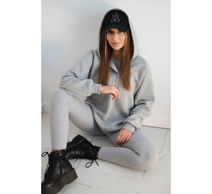 Sada mikiny, topu a legín 3 v 1 šedý