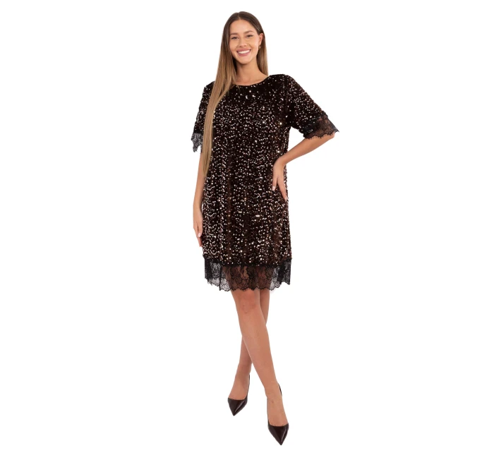 MI SK šaty A60151.29P hnědé