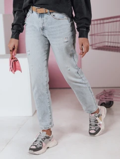 Dámské rovné džínové kalhoty s páskem Dstreet model 21983339 - FashionStreet