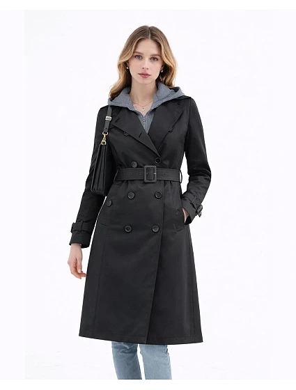 z kapturem czarny model 22037958 - HONEY WINTER