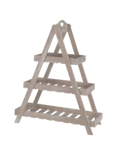 DŘEVĚNÝ SKLÁDACÍ KVĚTINOVÝ ZÁHON 3 POLICE