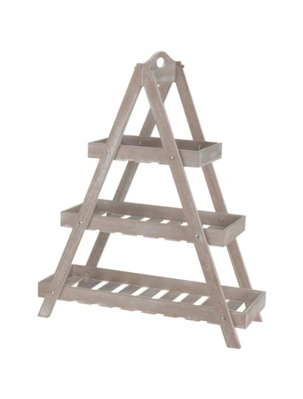 DŘEVĚNÝ SKLÁDACÍ KVĚTINOVÝ ZÁHON 3 POLICE DŘEVĚNÝ SKLÁDACÍ KVĚTINOVÝ ZÁHON 3 POLICE