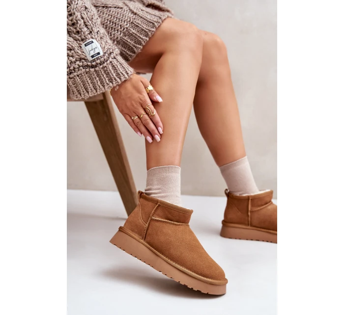 Nízké Semišové Sněhule Přírodní Kůže Vinceza 97950 Camel Nízké Semišové Sněhule Přírodní Kůže Vinceza 97950 Camel