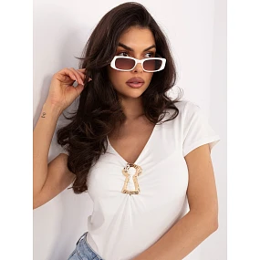 Bluzka IR BZ model 22097857 ecru - FPrice Bluzka IR BZ model 22097857 ecru - FPrice