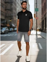 Pánské džínové šortky šedé FashionStreet SX2491 Pánské džínové šortky šedé FashionStreet SX2491