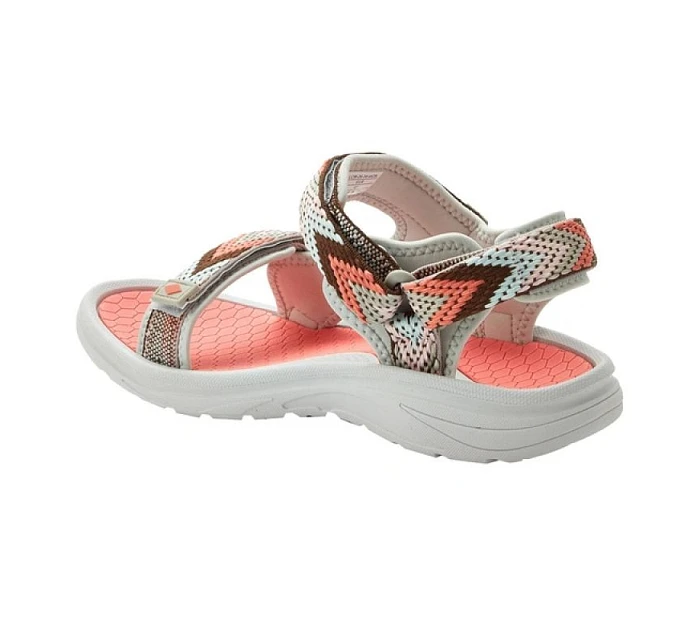 Lee Cooper dámské boty na suchý zip sandály na léto plážové světle šedé růžové dámské