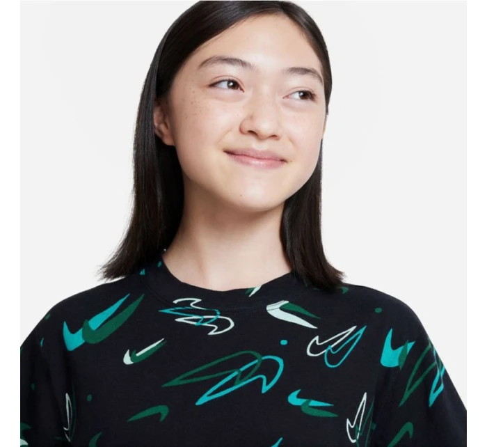 Tričko Nike Sportswear Jr DV0568 010 Tričko Nike Sportswear Jr DV0568 010