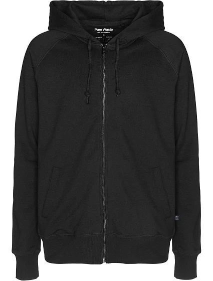 Pure Waste HJUB Unisex mikina s kapucí 74.HJUB black Pure Waste HJUB Unisex mikina s kapucí 74.HJUB black