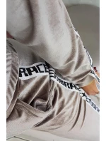 Velurová souprava s ozdobnými model 21752924 šedá - K-Fashion Velurová souprava s ozdobnými model 21752924 šedá - K-Fashion