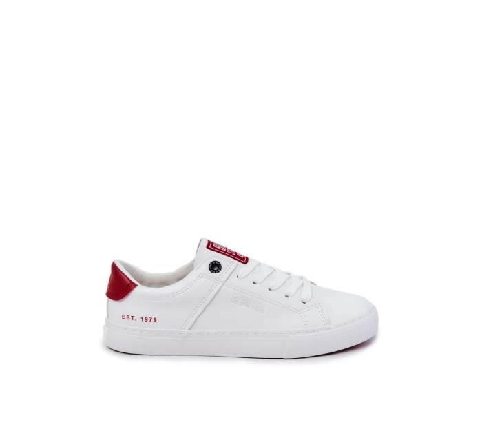 Kožené pánské tenisky Big Star JJ174106 Bílo-červená Kožené pánské tenisky Big Star JJ174106 Bílo-červená
