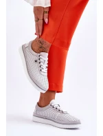 Módní kožená sportovní obuv model 21615746 - S.Barski Módní kožená sportovní obuv model 21615746 - S.Barski