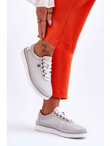 Módní kožená sportovní obuv model 21615746 - S.Barski Módní kožená sportovní obuv model 21615746 - S.Barski