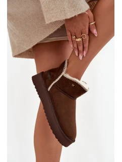 Dámské sněhule na platformě model 21713315 hnědé - Wrangler