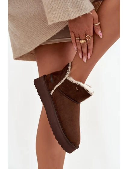 Dámské sněhule na platformě model 21713315 hnědé - Wrangler