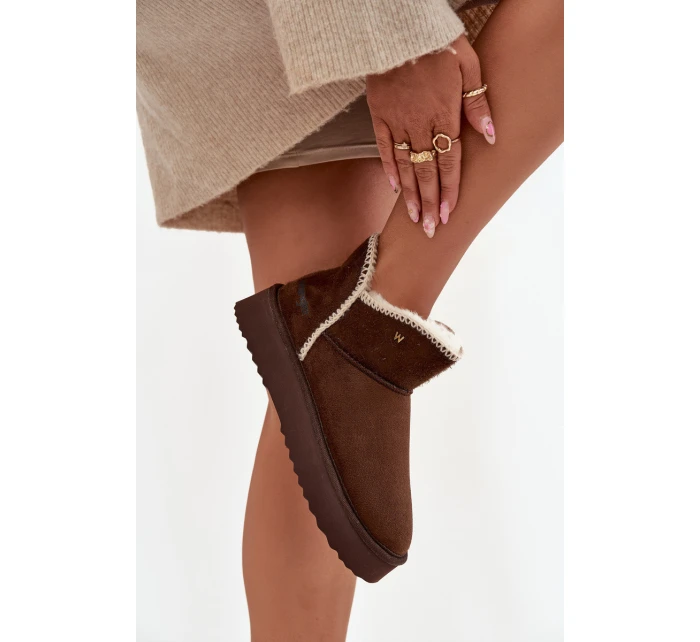 Dámské sněhule na platformě model 21713315 hnědé - Wrangler