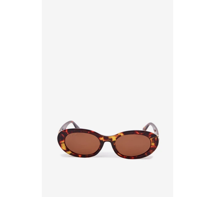 Dámské sluneční brýle s perlami Hnědé