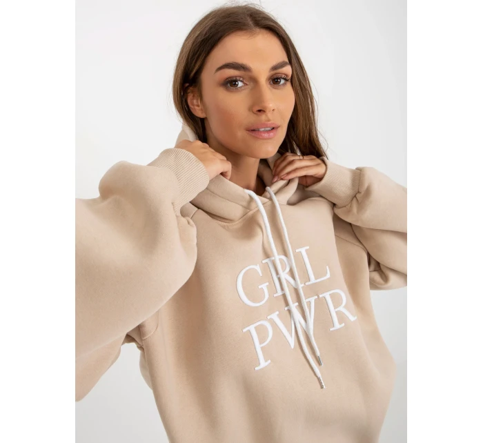 Dámská mikina EM BL 651 2.14X béžová - FPrice Dámská mikina EM BL 651 2.14X béžová - FPrice