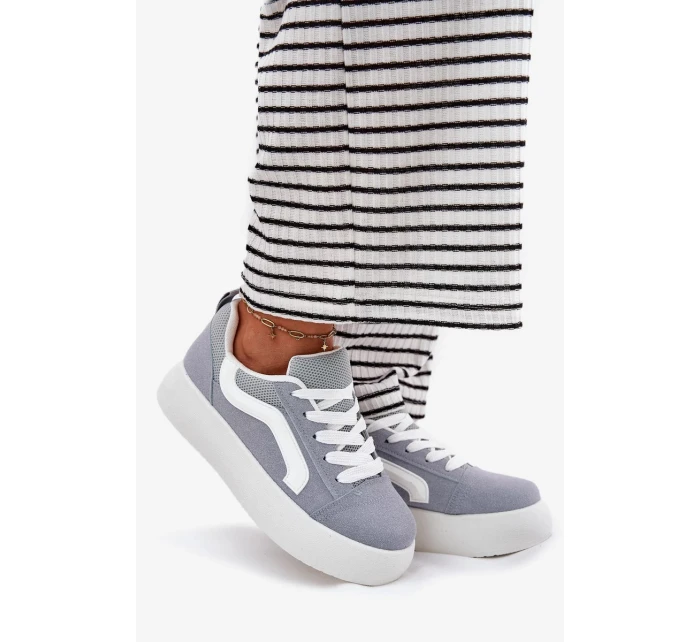 Dámské tenisky na platformě – modré Tellnira Dámské tenisky na platformě – modré Tellnira