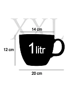 FUJ, LIDI - MEGA XXL keramický hrnek 1000 ml FUJ, LIDI - MEGA XXL keramický hrnek 1000 ml