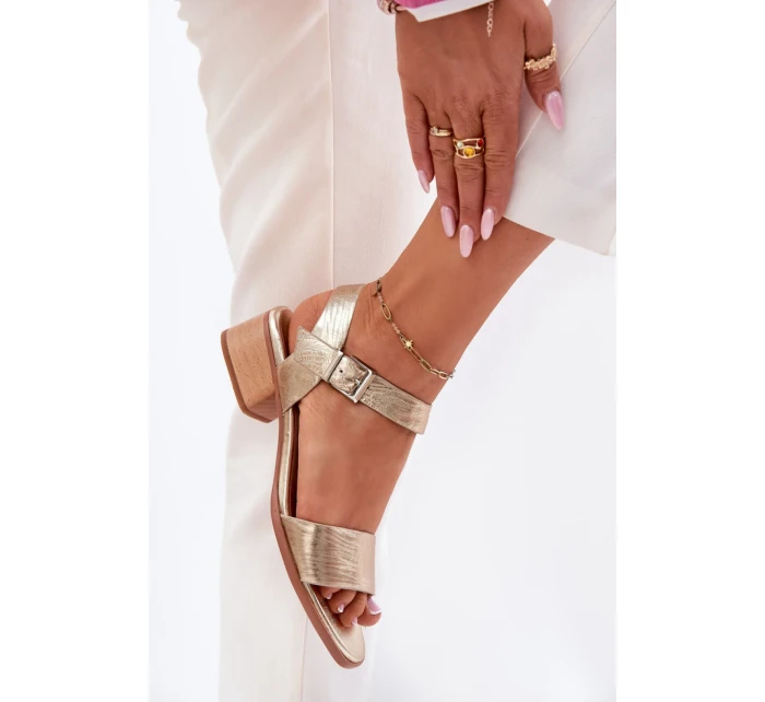 Sandály na podpatku  model 213021 Step in style