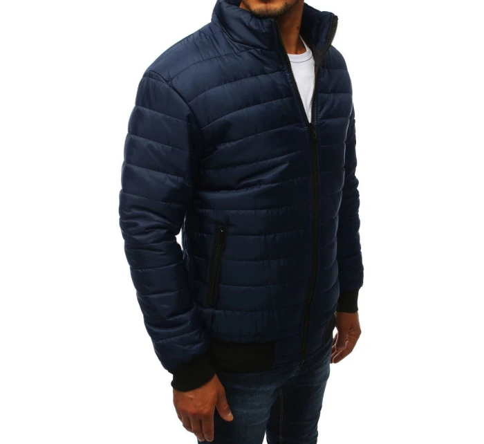 Pánská přechodná bunda prošívaná tmavě modrá TX2822