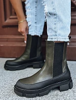 Dámské kozačky FROSTFALL green FashionStreet ZY0354