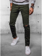 Pánské džínové kalhoty zelené model 21972099 - Dstreet