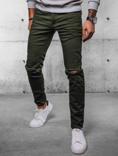 Pánské džínové kalhoty zelené model 21972099 - Dstreet