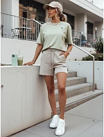 MILOV dámské tričko pistáciové FashionStreet RY2541 MILOV dámské tričko pistáciové FashionStreet RY2541