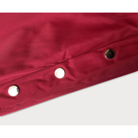 Červená dámská bunda parka s kožešinou (5M3180-270)
