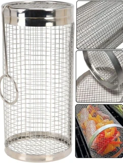 Košík na grilování zeleniny 9x9x20 cm