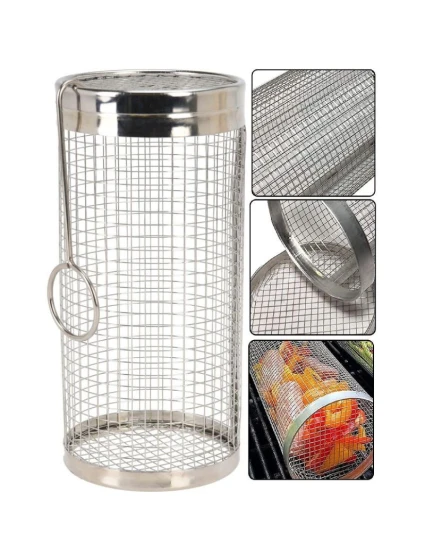 Košík na grilování zeleniny 9x9x20 cm