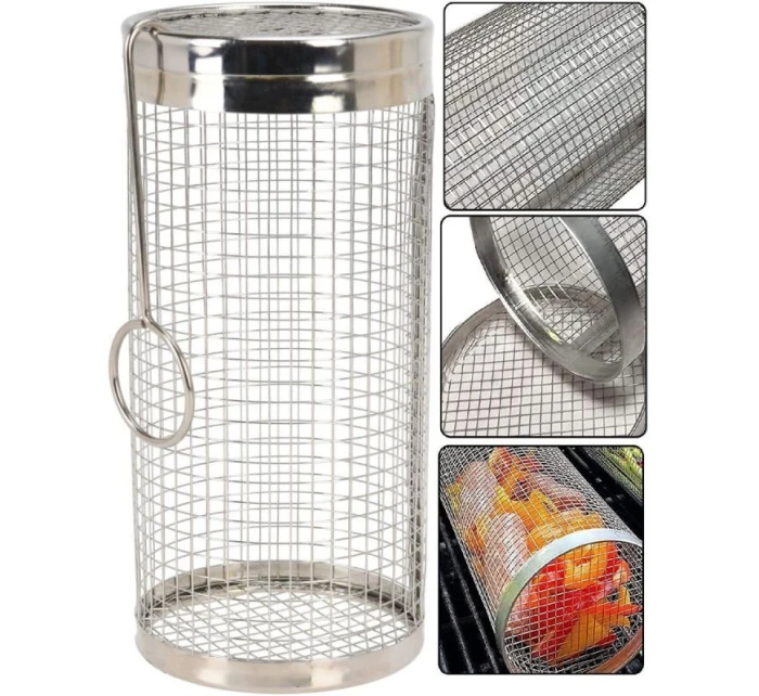 Košík na grilování zeleniny 9x9x20 cm