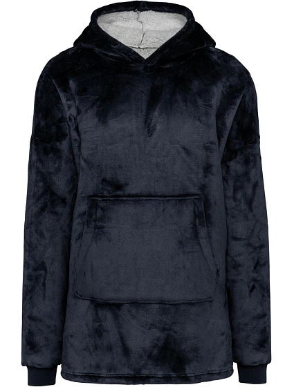 Kariban K 410 Loungewear Sherpafleece mikina s kapucí 20.K410 night navy Kariban K 410 Loungewear Sherpafleece mikina s kapucí 20.K410 night navy