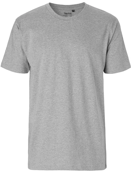 Neutral O 60001 Pánské tričko z těžké bio bavlny 77.6001 sport grey