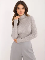 Sweter AT SW szary model 20493335 - FPrice Sweter AT SW szary model 20493335 - FPrice