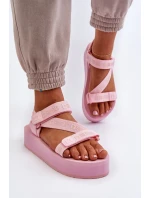 Dámské sandály na platformě Big Star Pink Dámské sandály na platformě Big Star Pink