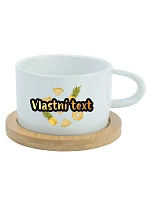 Personalizovaný keramický hrníček "MAKRONKA" s letním ovocem