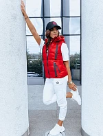 Dámská prošívaná vesta TY3783 červená - FashionStreet