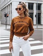 SAN FRANCISCO dámská mikina s potiskem hnědá FashionStreet BY1565