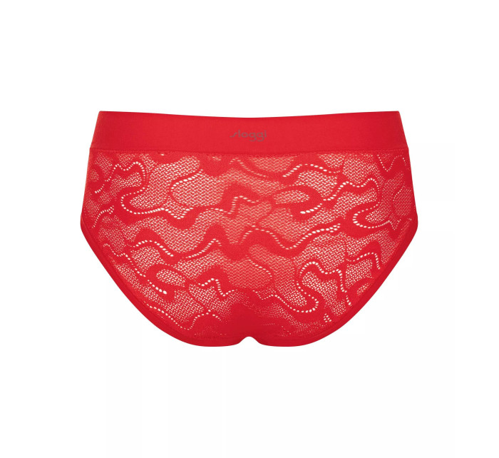 Dámské kalhotky GO Allround Lace Midi - RED - červené 0024 - SLOGGI