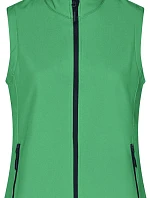 Daiber JN 1127 Dámská 2-vrstvá promo softshellová vesta 02.1127 green/navy
