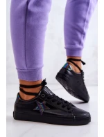 Kožené tenisky Star Big Star model 21580383 Black - Big Star Shoes Kožené tenisky Star Big Star model 21580383 Black - Big Star Shoes