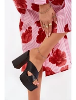 Dámské Pantofle Na Platformě A Podpatku Černé model 21688165 - Boto Dámské Pantofle Na Platformě A Podpatku Černé model 21688165 - Boto