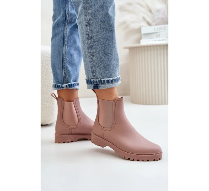 Dámské Holínky S Elastickými Vložkami Špinavě Růžové Ciariel