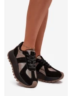 Dámské semišové tenisky na platformě Big Star HI-POLY SYSTEM – černé Dámské semišové tenisky na platformě Big Star HI-POLY SYSTEM – černé