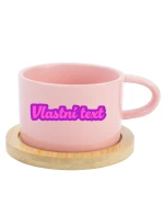 Personalizovaný keramický hrníček Makronka s obrysem 