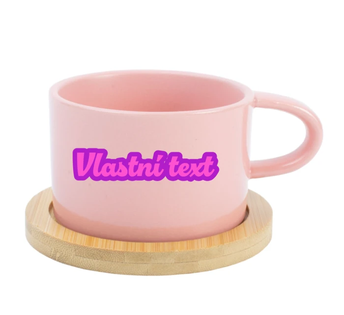 Personalizovaný keramický hrníček Makronka s obrysem 