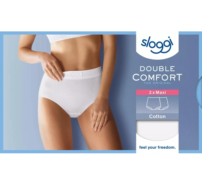 sloggi Double Comfort Maxi 2P - WHITE - SLOGGI WHITE - SLOGGI
